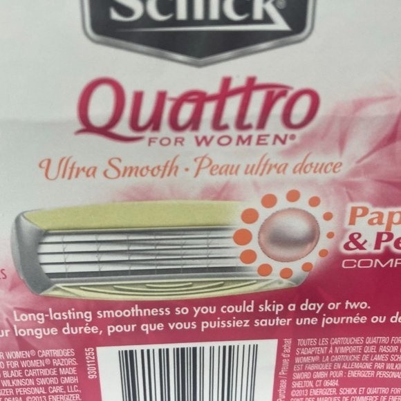 Schick Quattro Women Ultra Smooth Papaya Razor Blades Refills - Picture 10 of 13